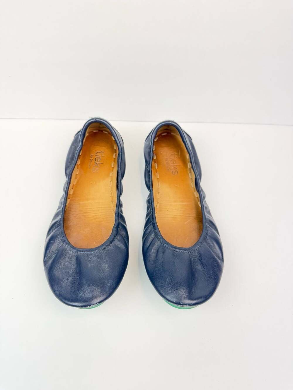 Tieks by Gavrieli Navy Blue Leather Ballet Flats Size 7